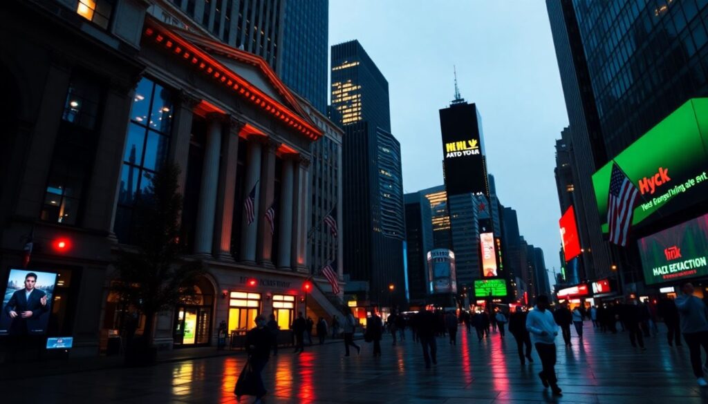 Индексы фондового рынка: Dow Jones, S&P 500, NASDAQ - иллюстрация