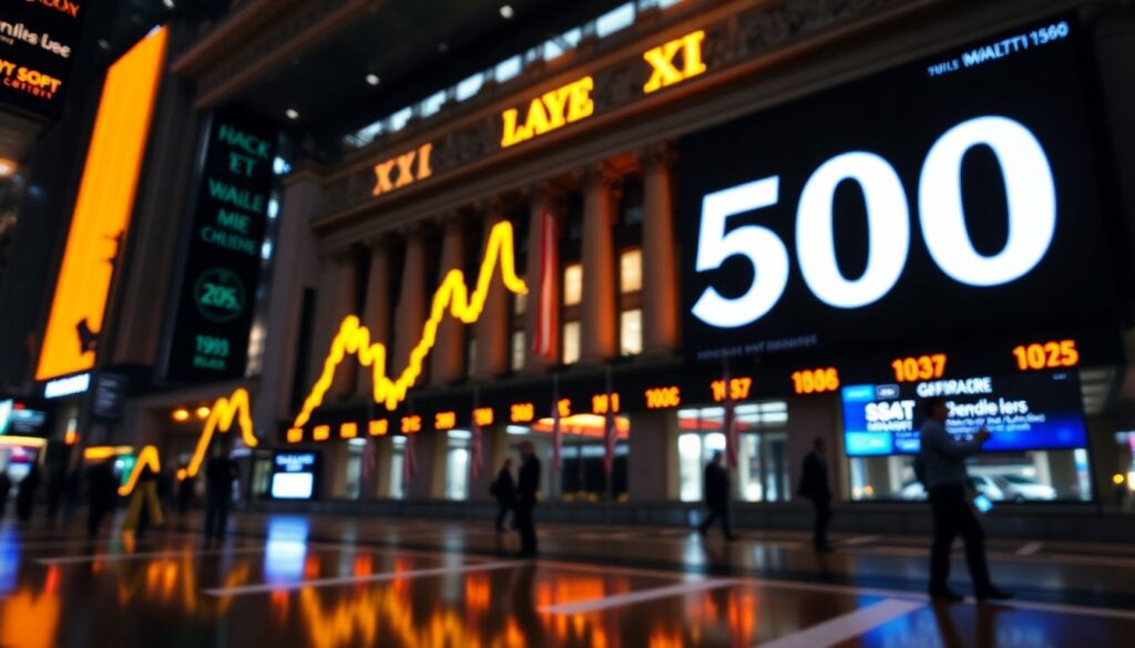 Индексы фондового рынка: Dow Jones, S&P 500, NASDAQ - иллюстрация