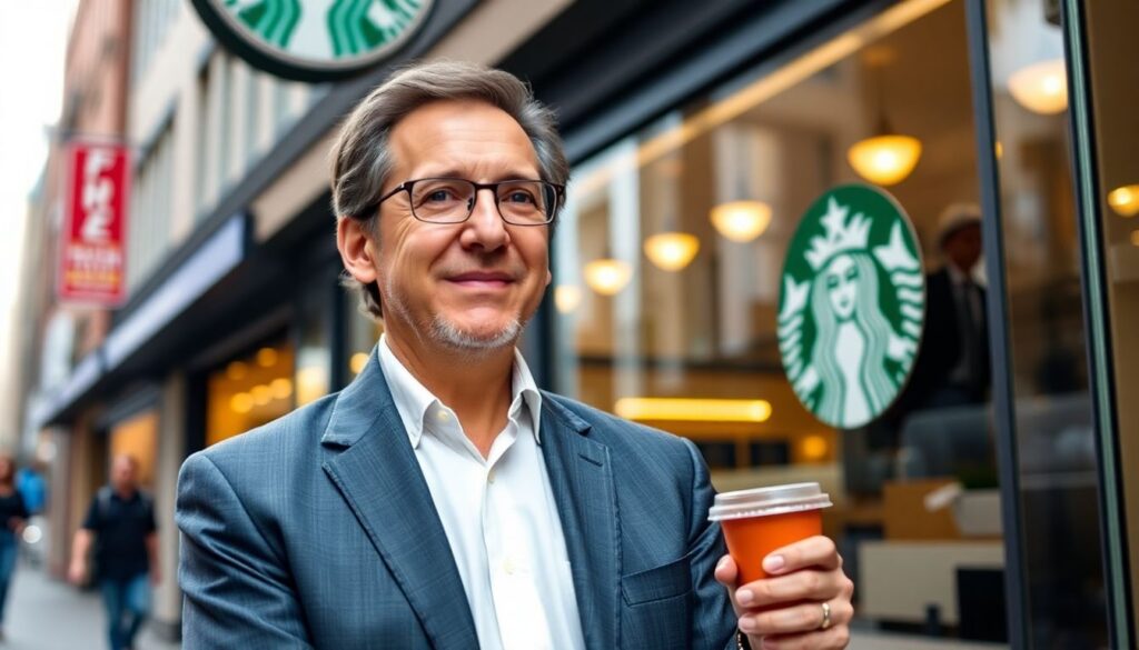 История Говарда Шульца и Starbucks - иллюстрация