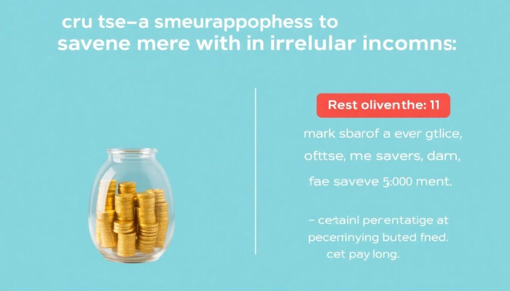 Как копить деньги при нерегулярном доходе - иллюстрация
