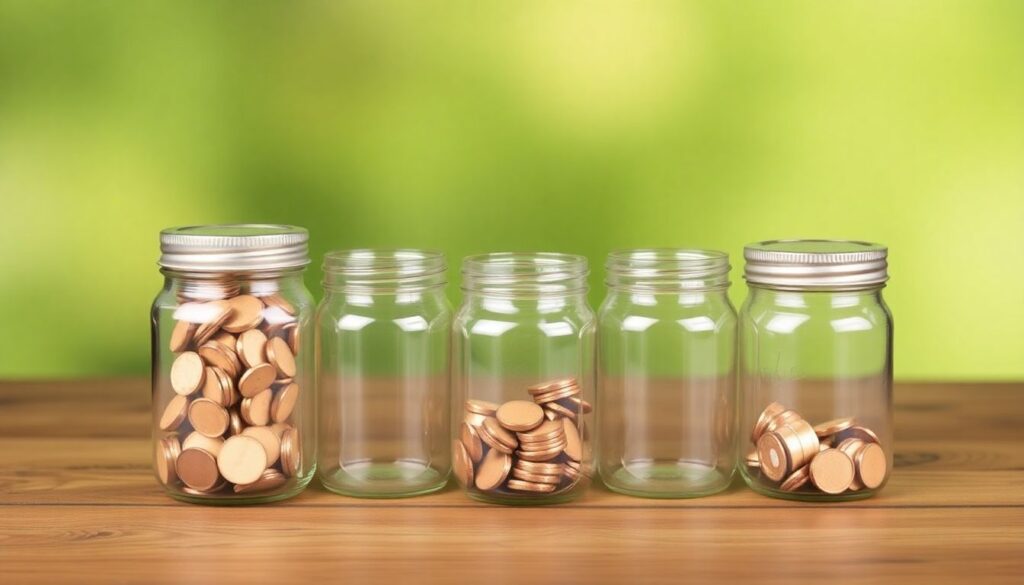 Метод шести кувшинов для управления деньгами - иллюстрация