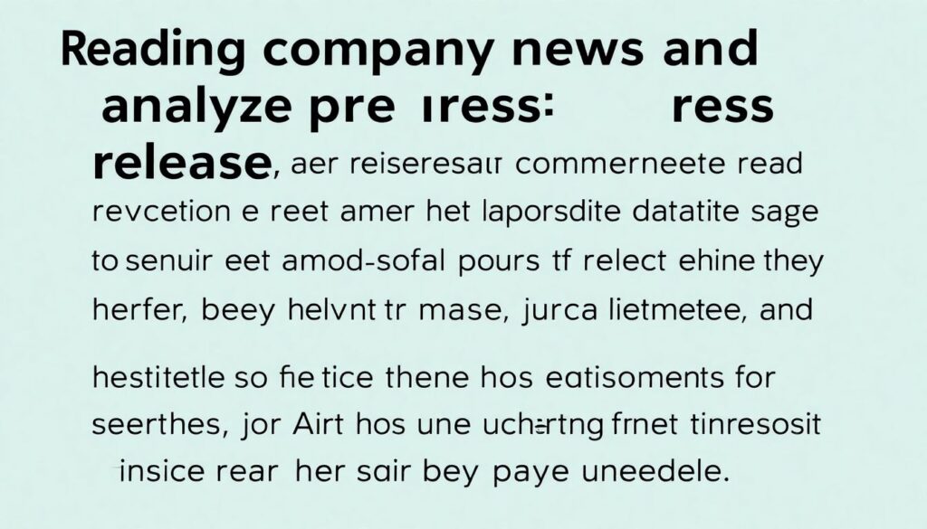 Как читать новости и пресс-релизы компаний - иллюстрация