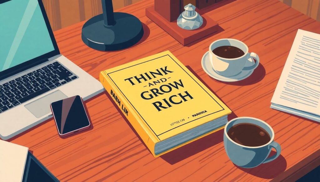Наполеон Хилл и Думай и богатей - иллюстрация