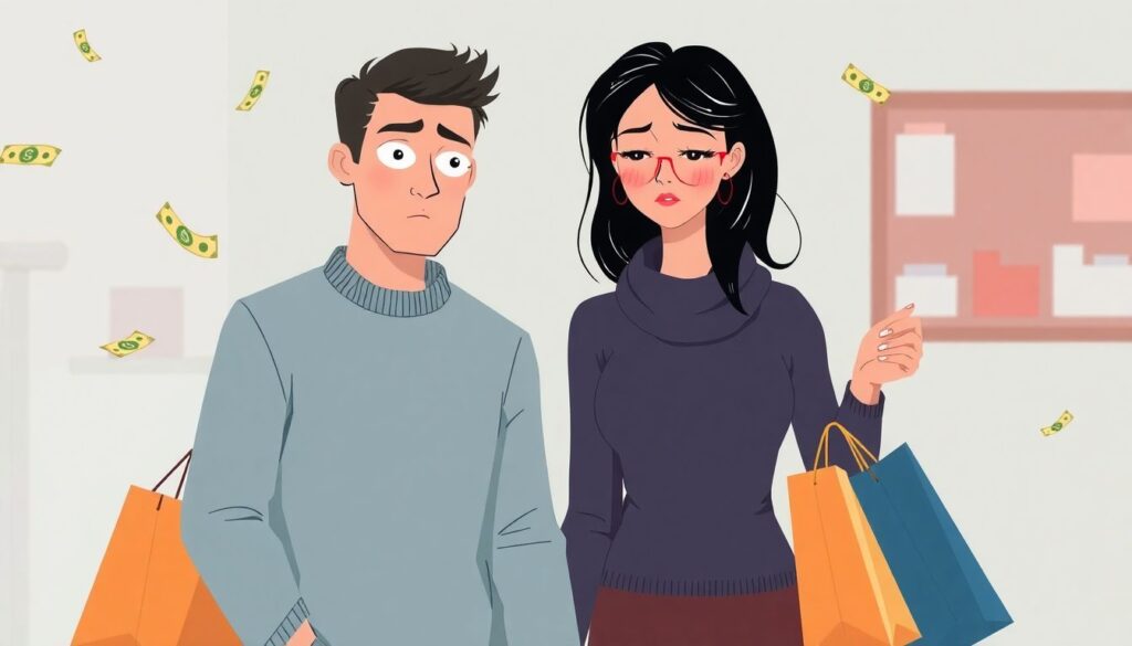 Что делать, если ваш партнер - транжира - иллюстрация